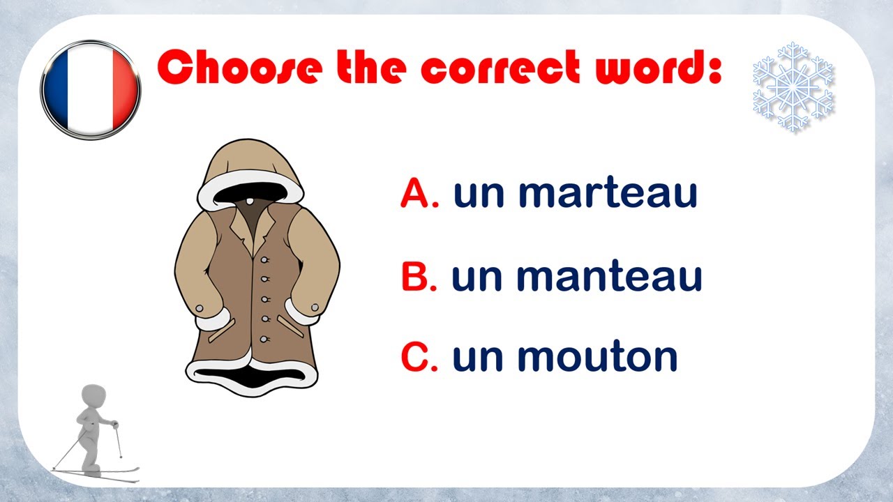 French Vocabulary Quiz - Special Winter !