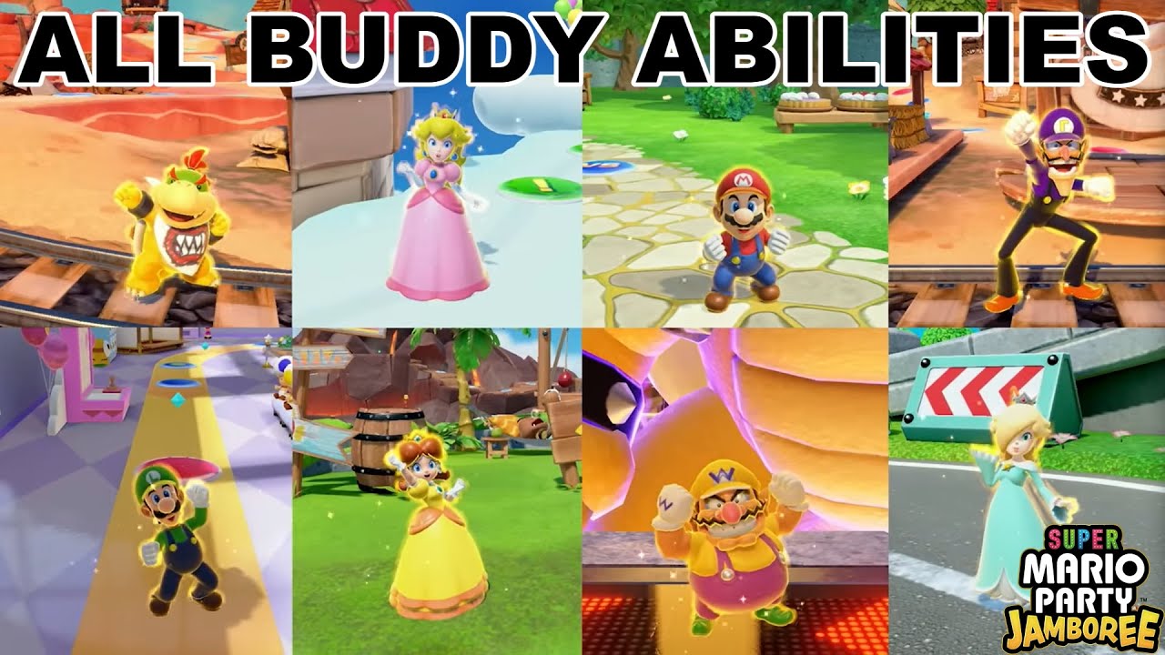 Все способности друзей Джамбори | Super Mario Party Jamboree