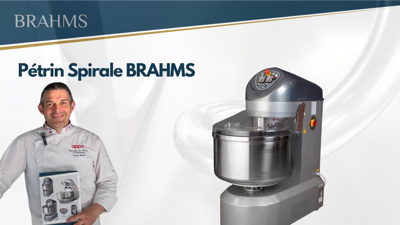 Pétrin Spirale BRAHMS : La puissance et la précision au service de votre pâte !