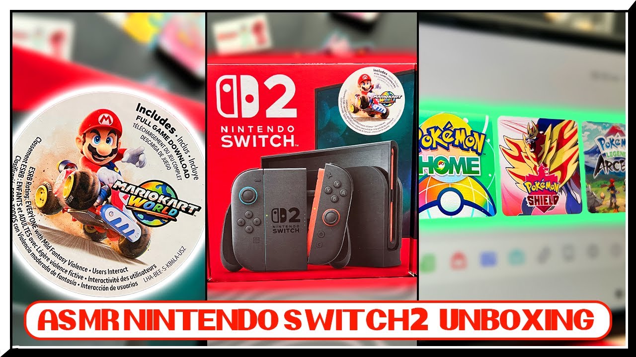 ASMR Nintendo Switch 2 Unboxing