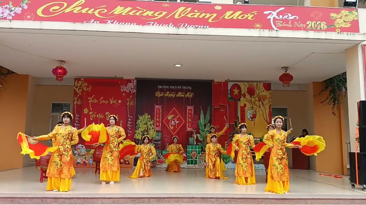 Tiết mục văn nghệ Tết 2026 (Trường THCS Mỹ Thắng)