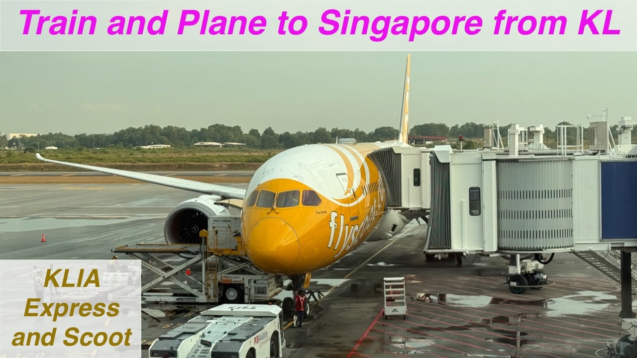 Train and Plane to Singapore from Kuala Lumpur via KLIA Express and Scoot Airlines