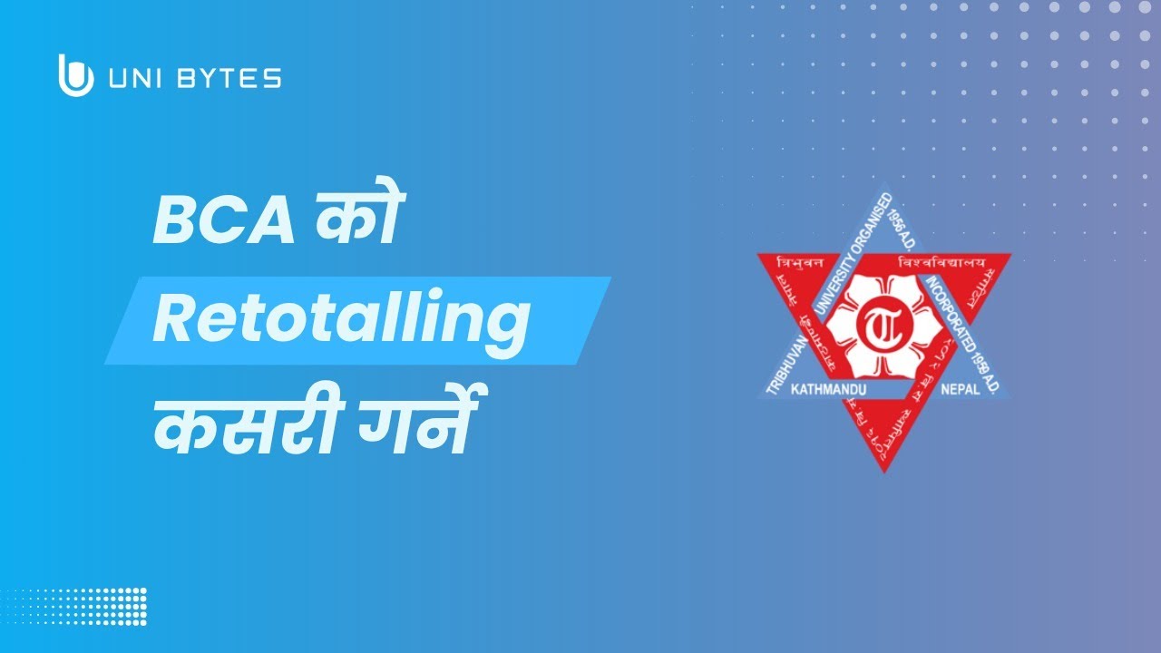TU BCA, MA, MCA, BSW, and PGD Retotaling Process