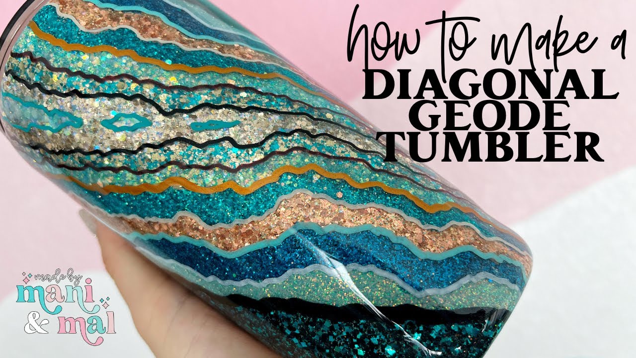 How To Make a Diagonal Geode Tumbler