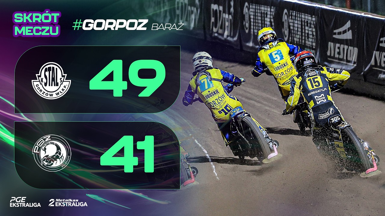 Kamień z serca w Gorzowie. Zmarnowana szansa Skorpion&oacute;w (skr&oacute;t #GORPOZ 49:41 04.10.2026)