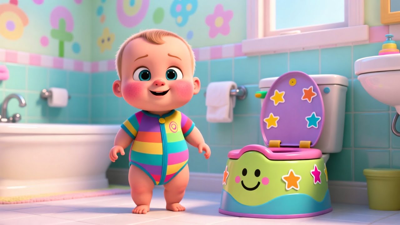 Happy Potty Time Fun 🚽🎵 | Kids Potty Training Song | Playful Nursery Rhyme