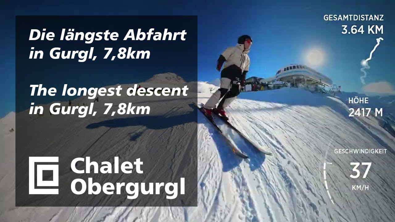 Die längste Abfahrt in Gurgl - 7,8km vom Top Mountain Star zur Hochgurglbahn