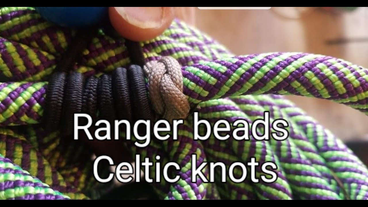 Ranger bead celtic knot rope keeper