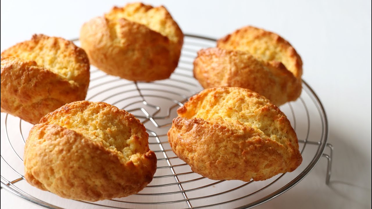 [초간단 원볼 베이킹] 겉바속촉♩♬♪ 🌽콘 브레드 만들기(Corn scones recipe)
