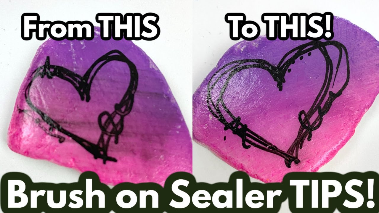 Brush on Sealers || Why Do Your Paint Pens Bleed when Sealing? || Rock Painting 101