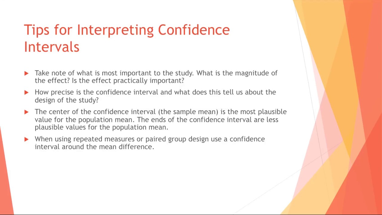 P-values & Confidence Intervals