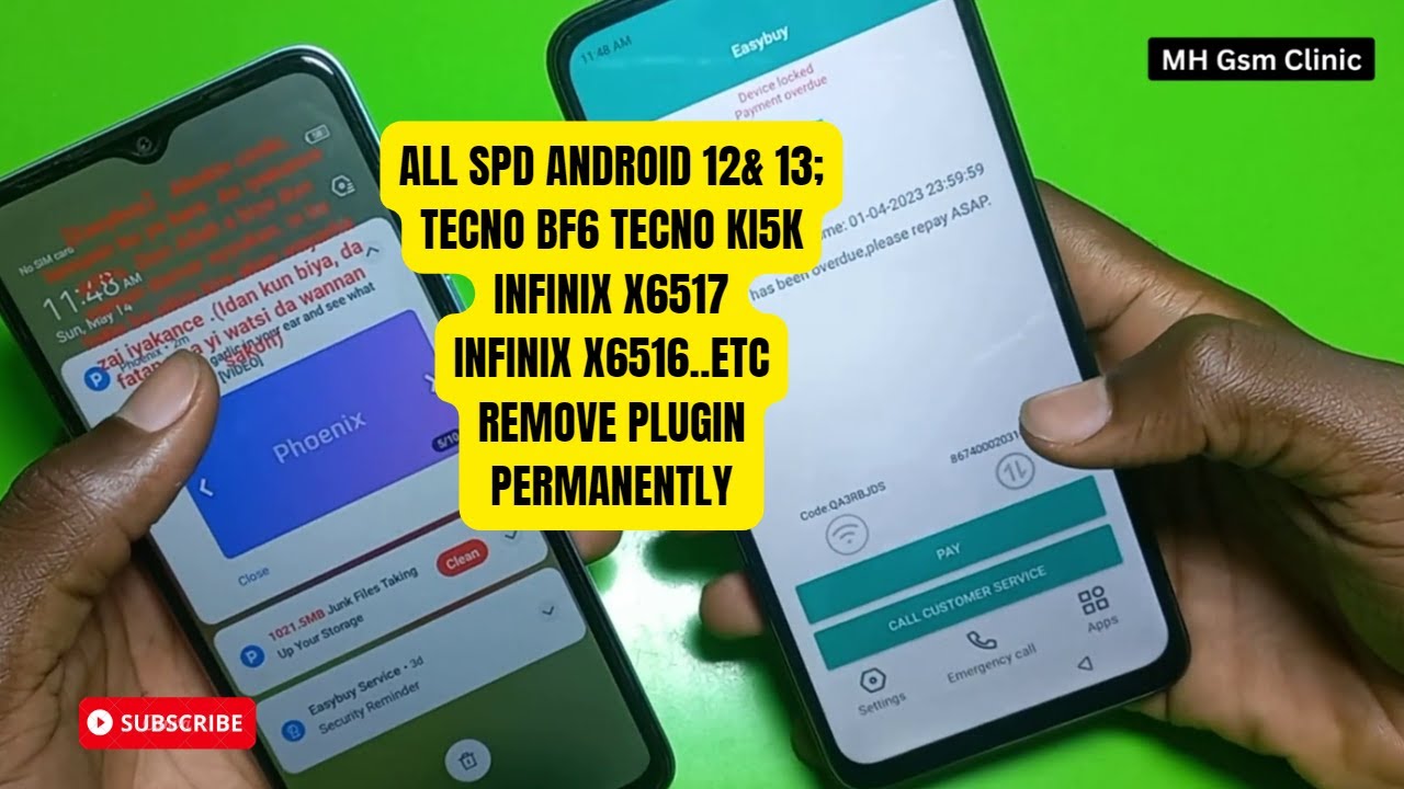 ALL SPD TECNO/ INFINIX ; 🔥TECNO BF6,👉KI5K,INFINIX X6516, X6517🔥ETC. PERMANENT REMOVE SECURITY PLUGIN