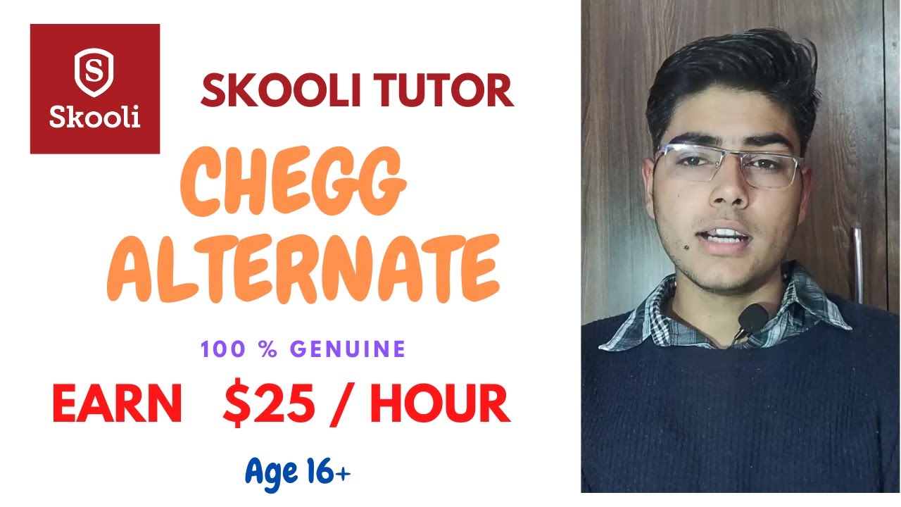 BECOME TUTOR ON SKOOLI.COM || AGE = 16 + || EARN $25 / HR || NOT A CHEGG ALTERNATE || #praveendilliw