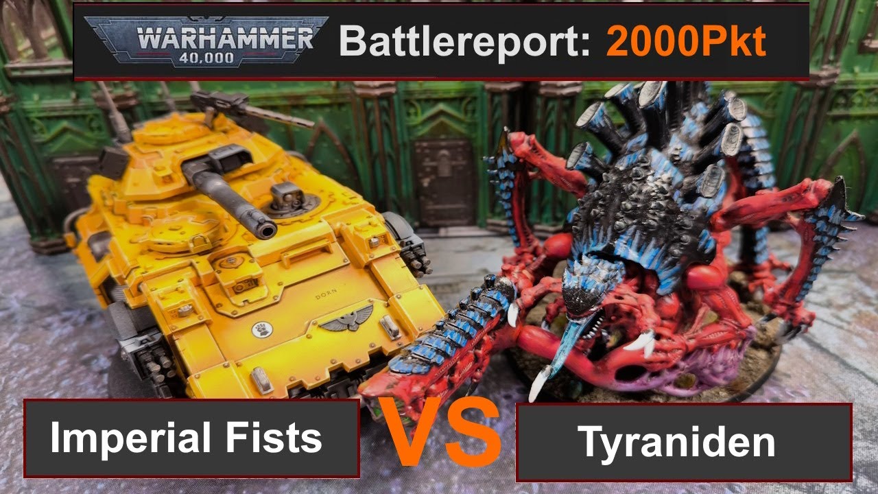 Warhammer 40k Battlereport: Imperial Fists vs. Tyaniden 2000Pkt. 10Edi. deutsch