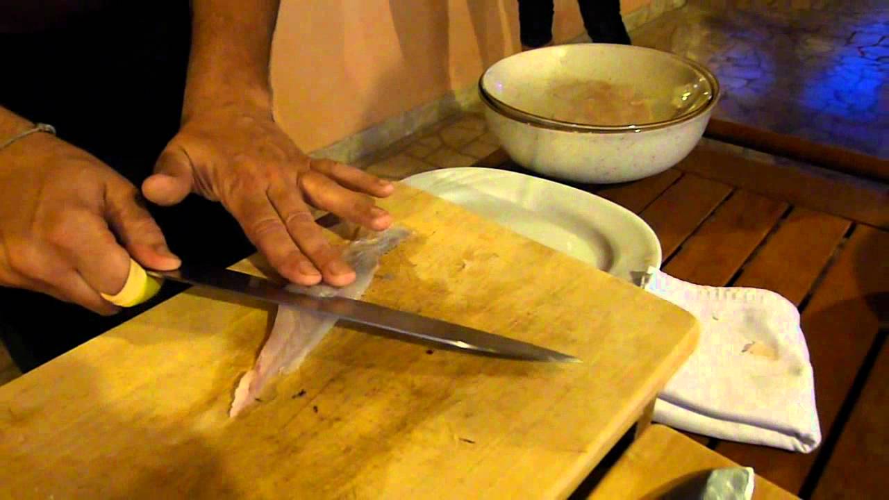 David Skoko from Konoba Batelina makes Istrian sashimi