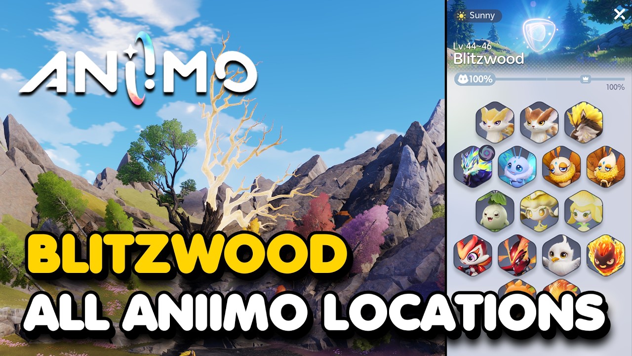 Aniimo - Blitzwood All 16 Aniimo Locations