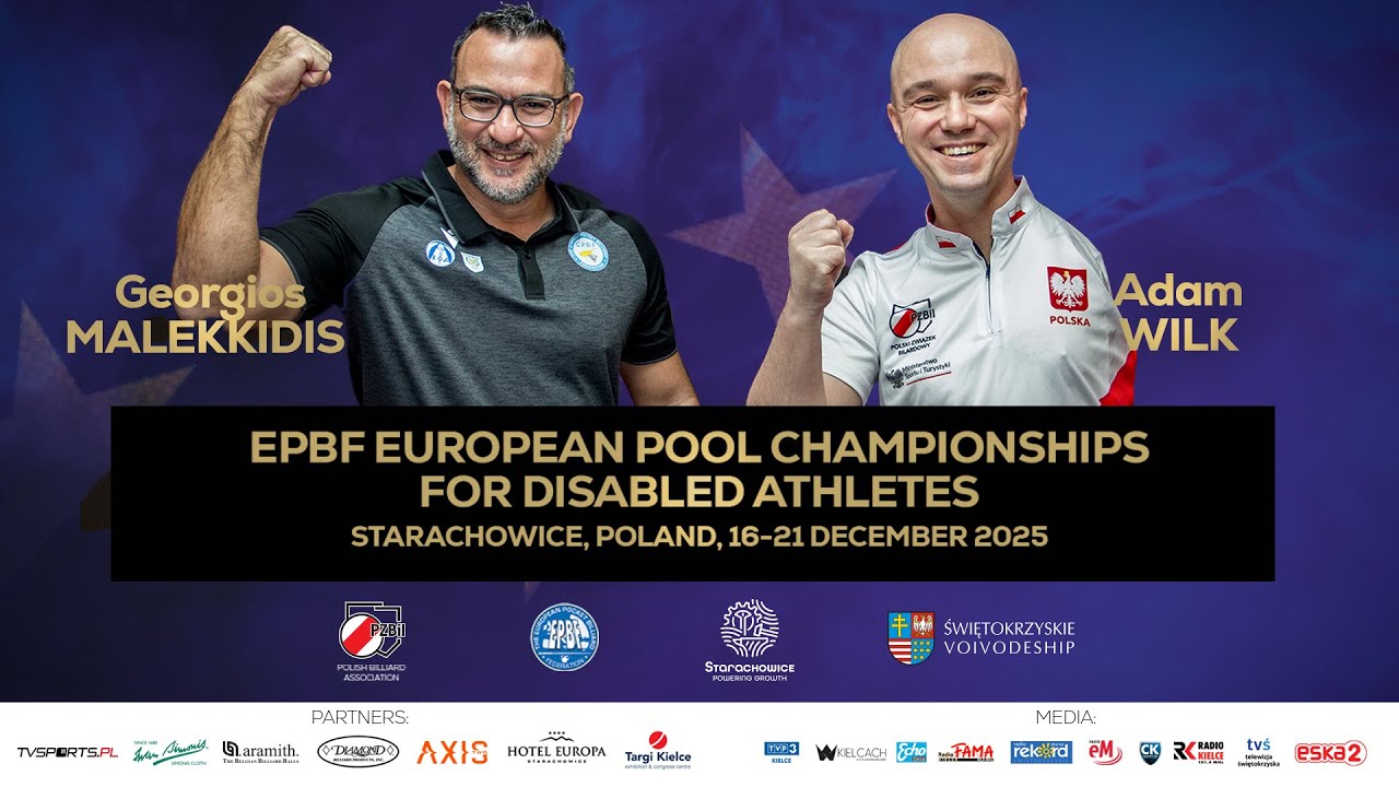 EPBF European Pool Championships for Disabled Athletes  - Starachowice POLAND 2025   - FINAL 10 BALL