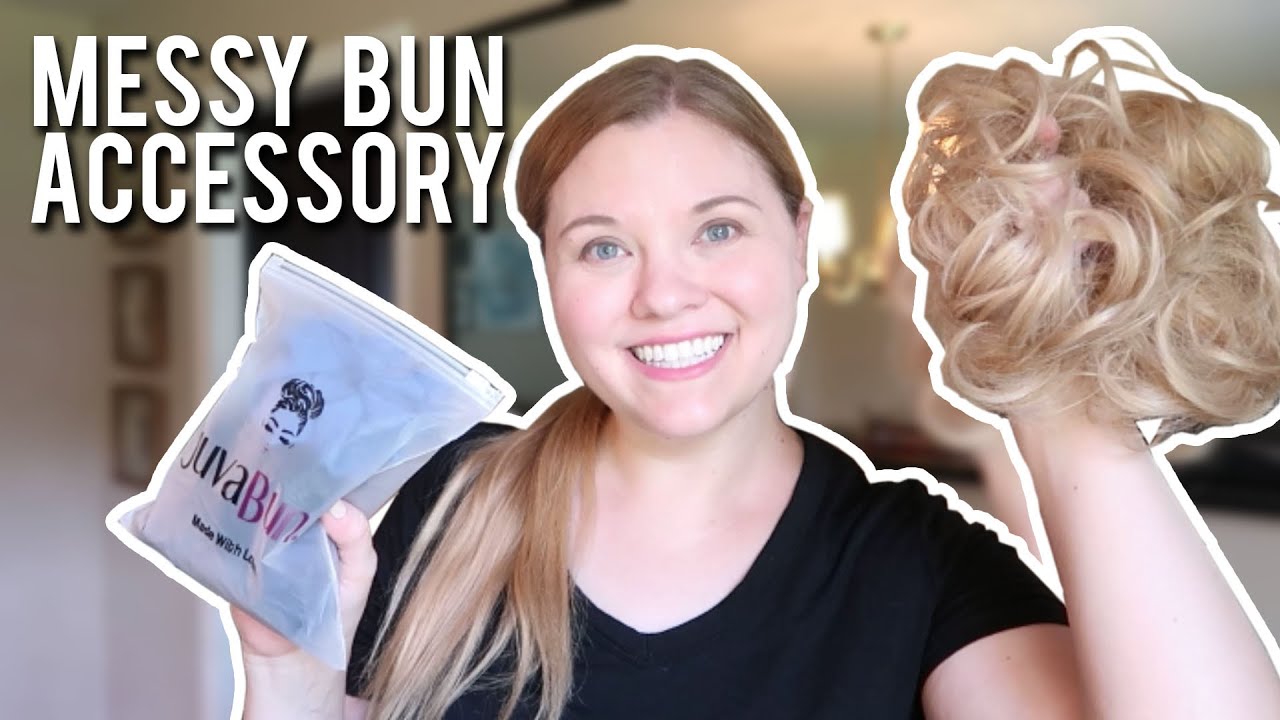 FAUX MESSY BUN | JuvaBun Review
