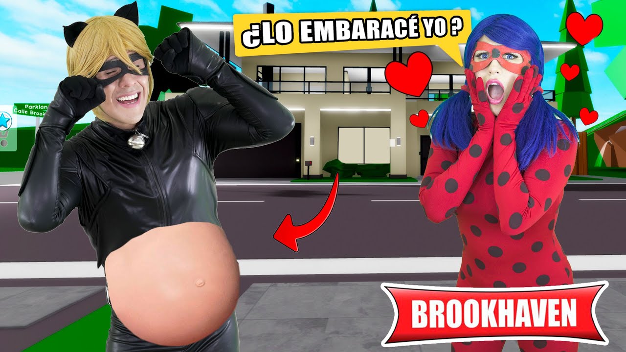 CAT NOIR EMBARAZADO 😱 | Miraculous Lady bug Brookhaven ROBLOX
