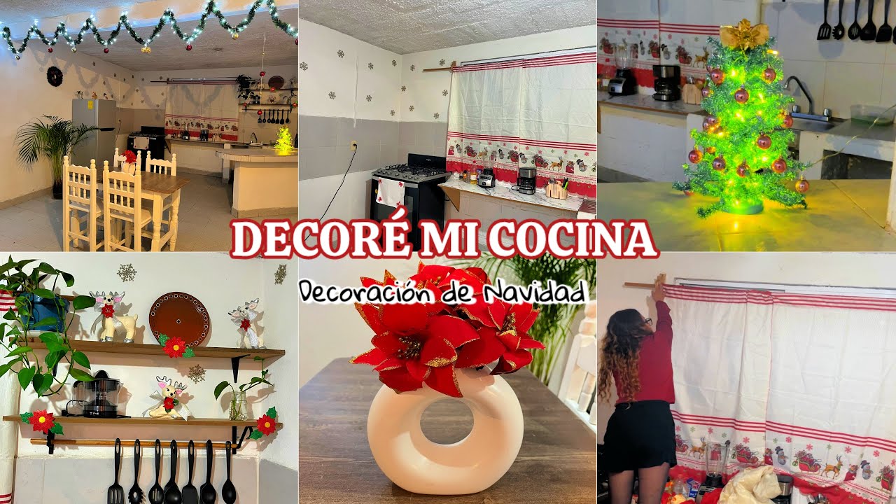 DECORACIÓN NAVIDEÑA COCINA🎄| NAVIDAD TRADICIONAL 2025🎅🏻económica ✨