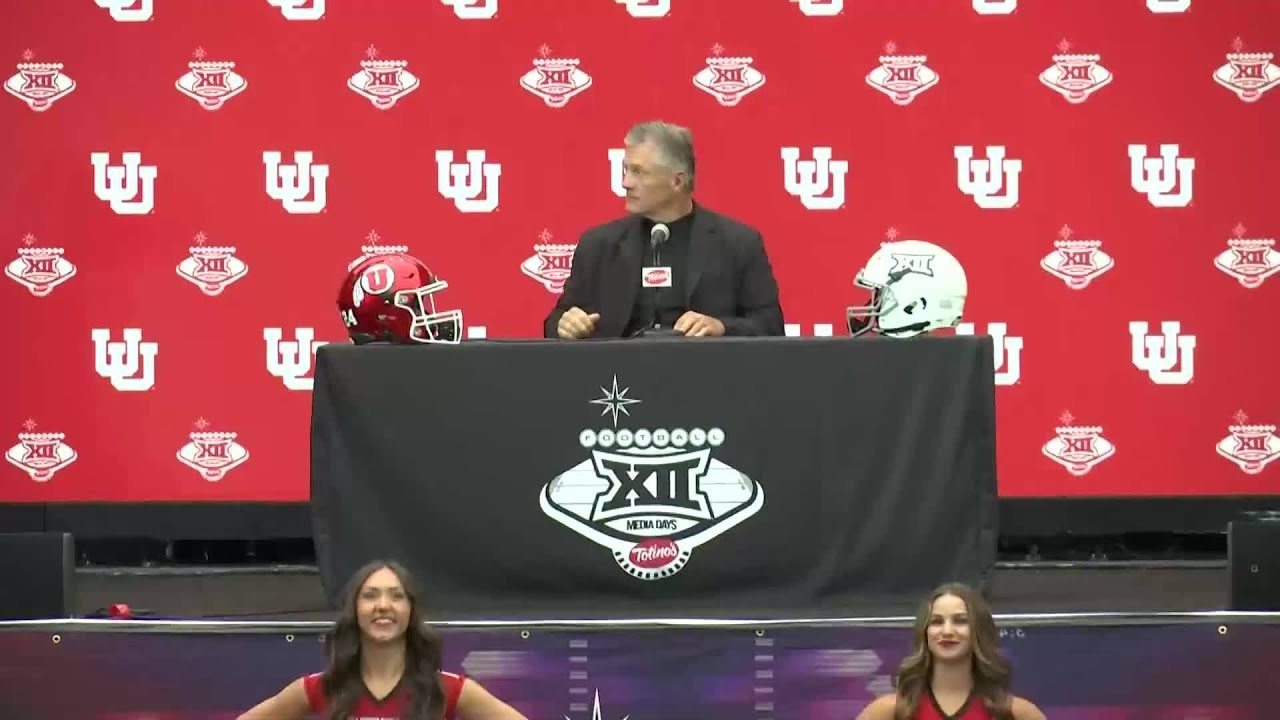 WATCH: Utah head coach Kyle Whittingham speaks at Big 12 Media Days