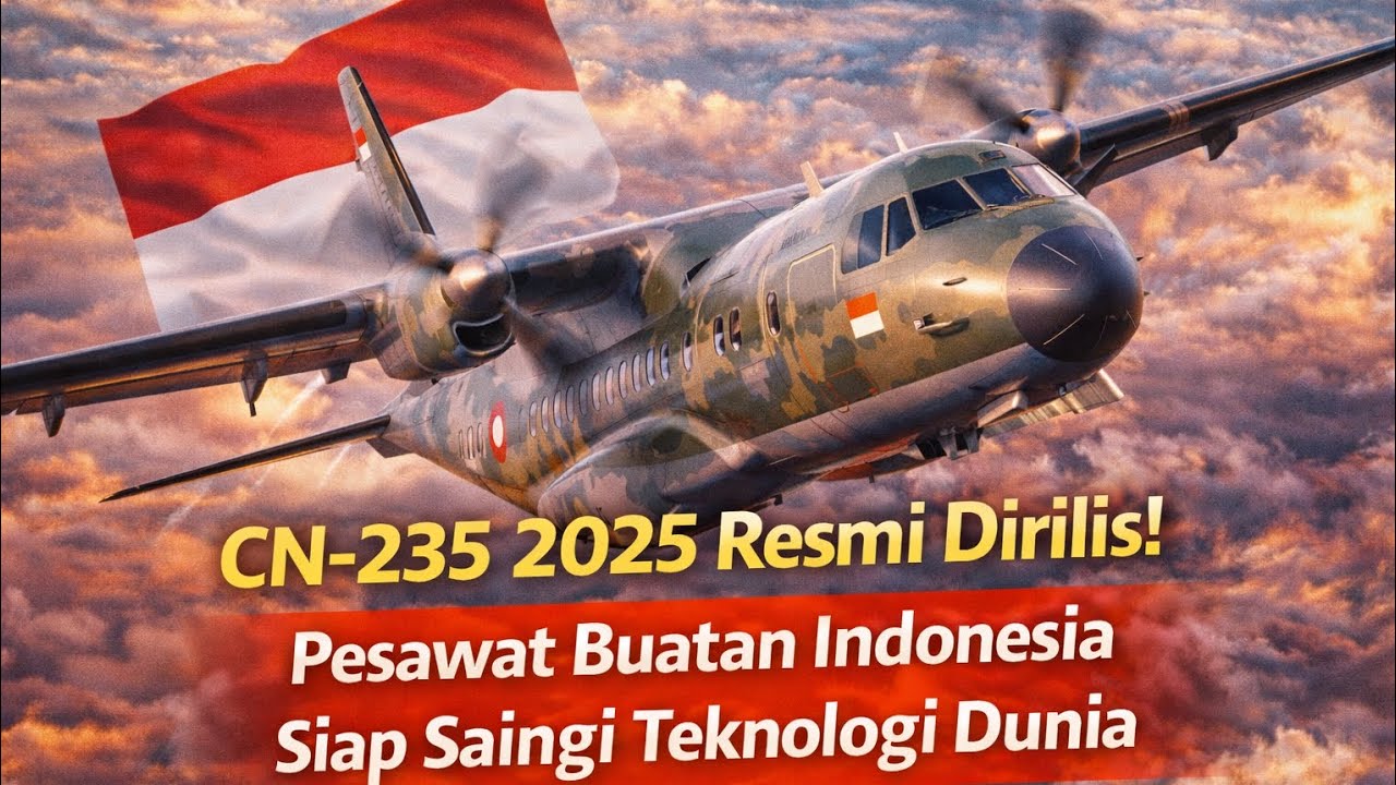 CN-235 2025 Resmi Dirilis! Pesawat Buatan Indonesia Siap Saingi Teknologi Dunia 🇮🇩✈️