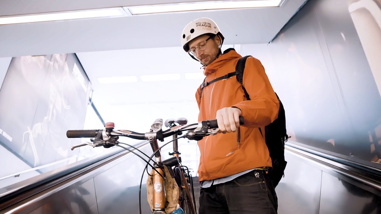 How to Take a Bike on an Escalator