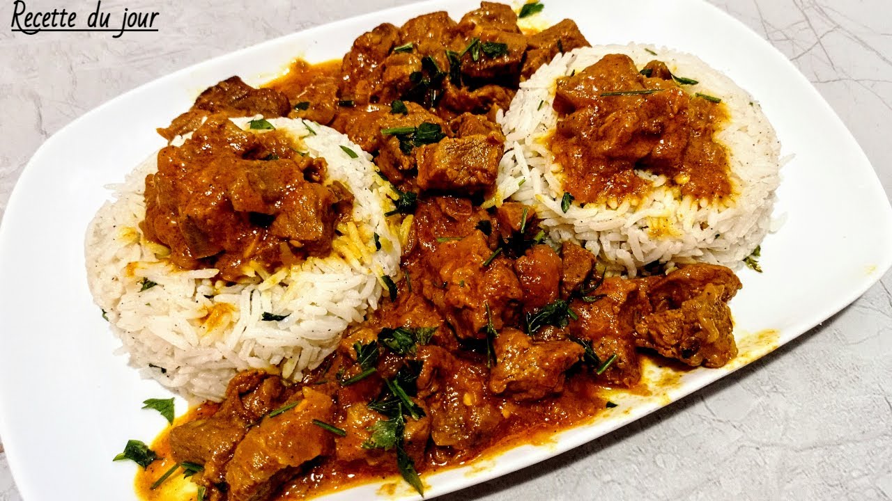 طبق أرز بلحم البقر راقي و سهل و صحي على طريقة المطاعم يستحق التجربة | riz indien