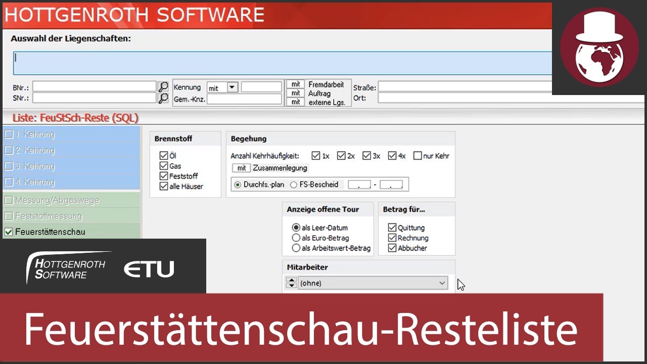 KAMIN Futura - Feuerstättenschau-Resteliste