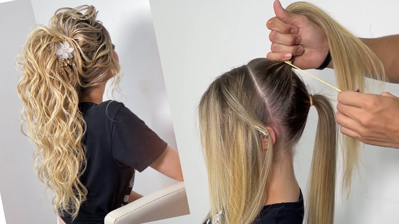 Penteado RABO DE CAVALO DESPOJADO | CASUAL #hairstyle #ponytail | Peinado COLETA ALTA