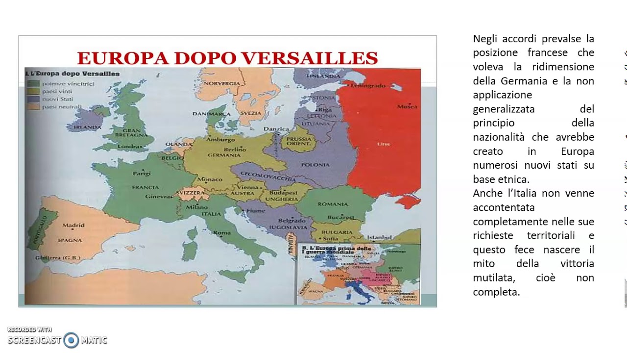 la fine della prima guerra mondiale
