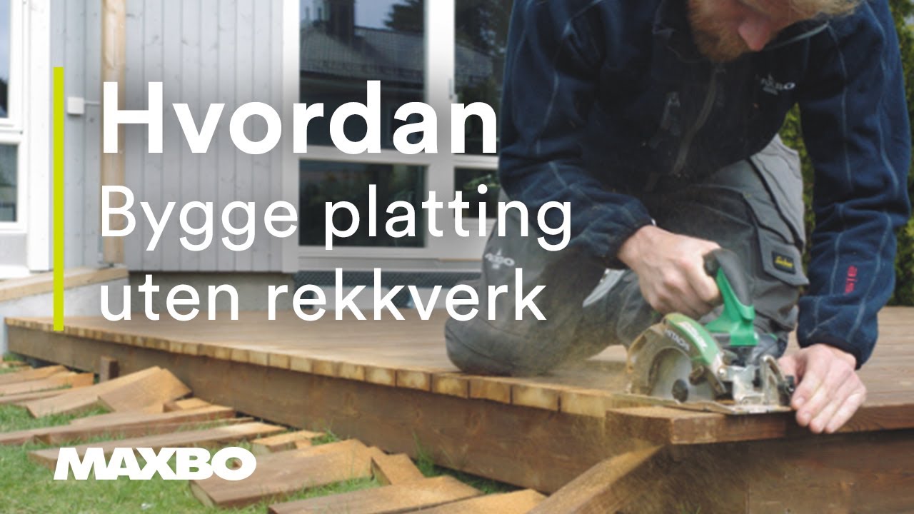 Hvordan bygge platting uten rekkverk