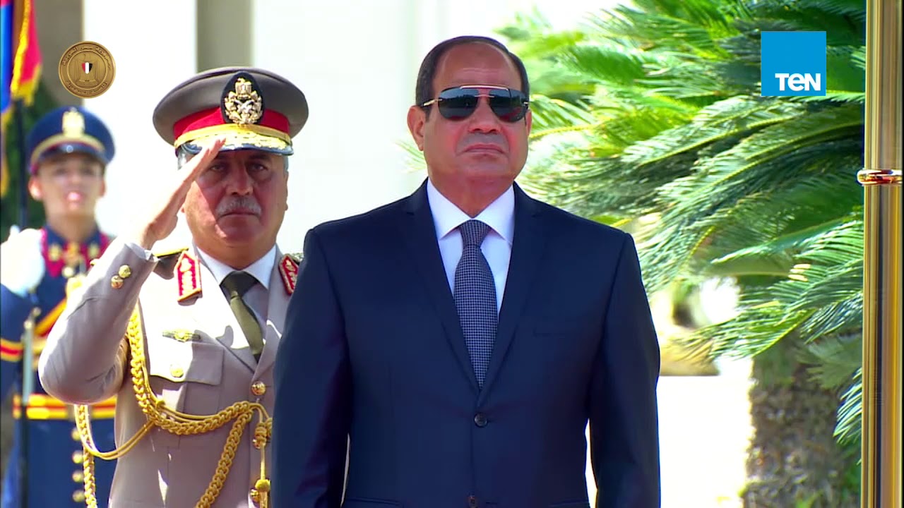 مراسم استقبال الرئيس السيسي لـ سلطان بروناي بقصر الاتحادية