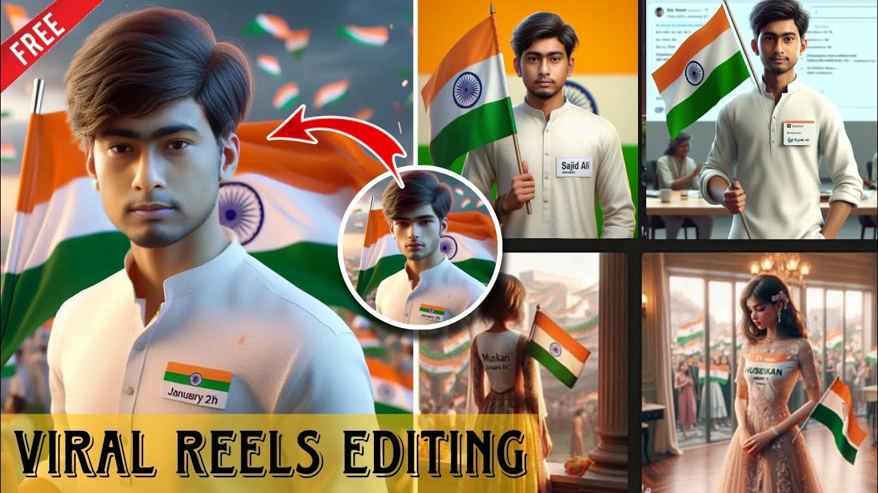 How To Create 3D Ai 26 January Boy Image | Tranding Republic Day Name Photo Editing 2024