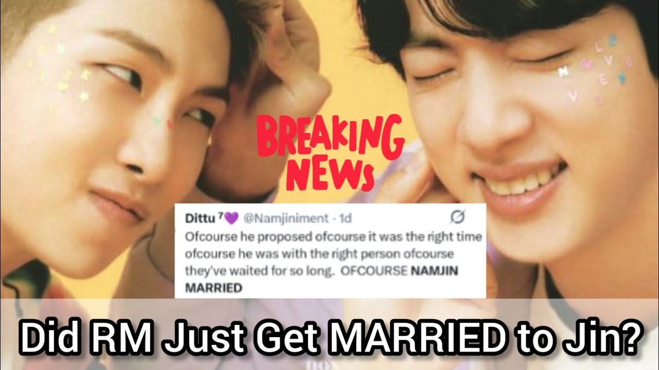 Did RM Just Get MARRIED to Jin? The Viral Birthday Ring Story Explained! | Namjin | BTS