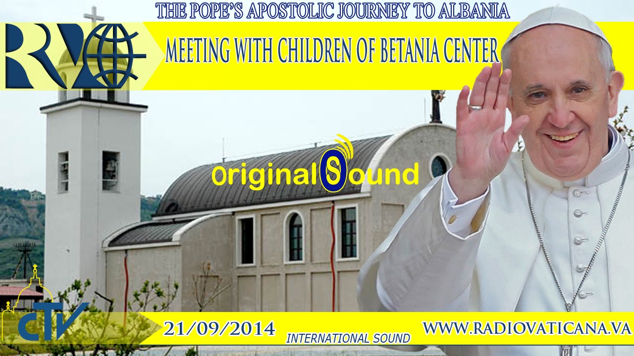 Pope Francis in Tirana, Meeting with the children of the Betania Center