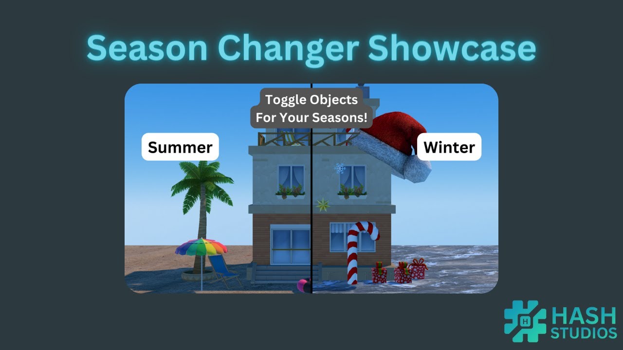 Hash Studios Season Changer Showcase [UdonSharp] [SDK3] [PC Showcase]