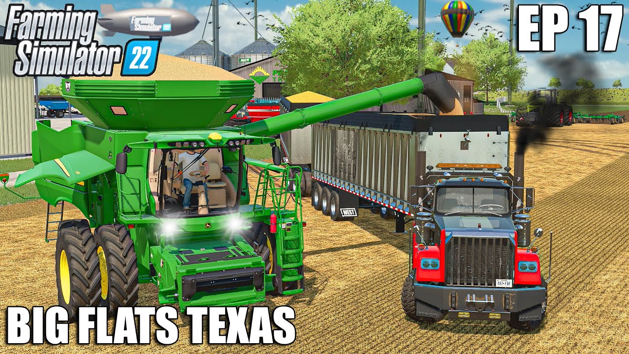 Harvesting SOYBEANS with the NEW 2023 JOHN DEERE S790 | Big Flats Texas | Farming Simulator 22