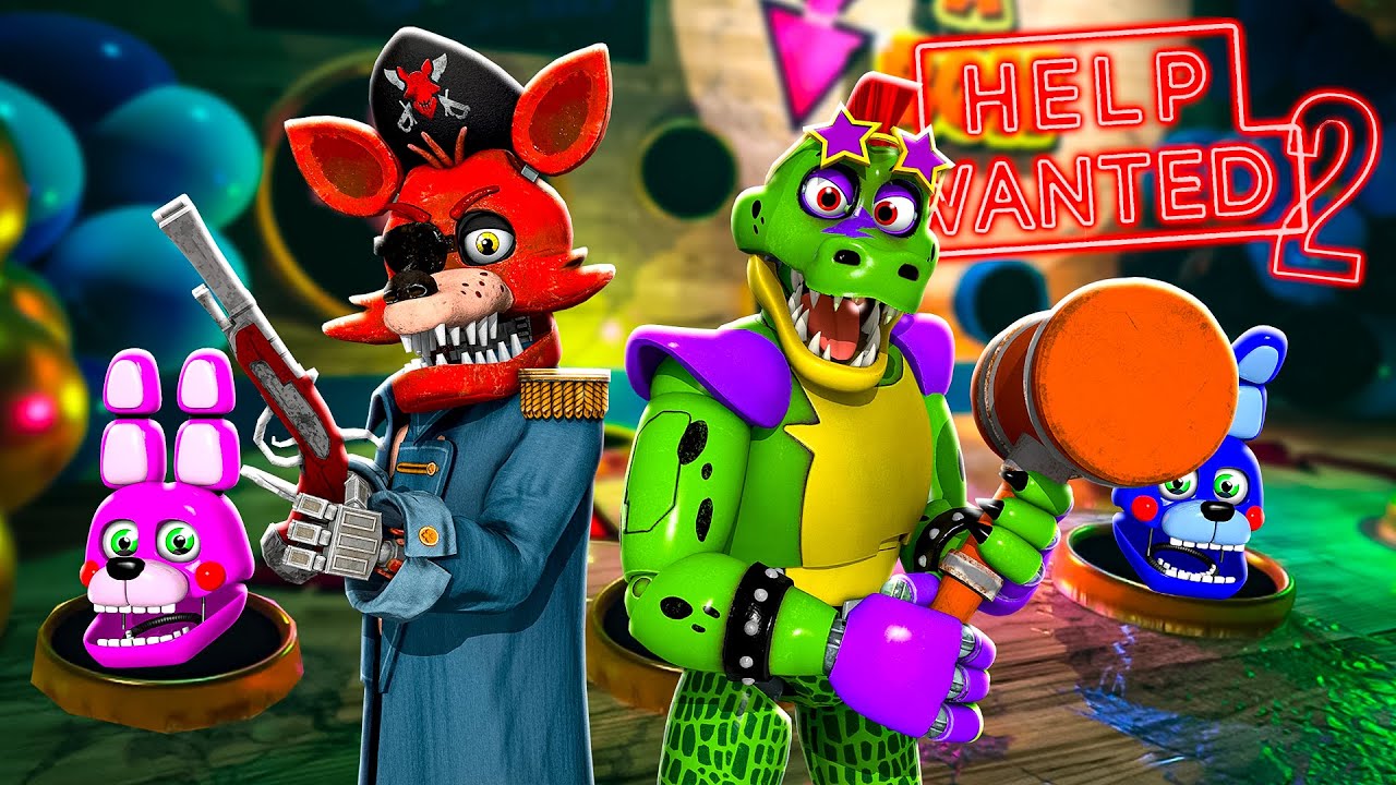 FNAF HELP WANTED 2 -  FOXY MINIGAME + Monty VS Bonk-a-Bon