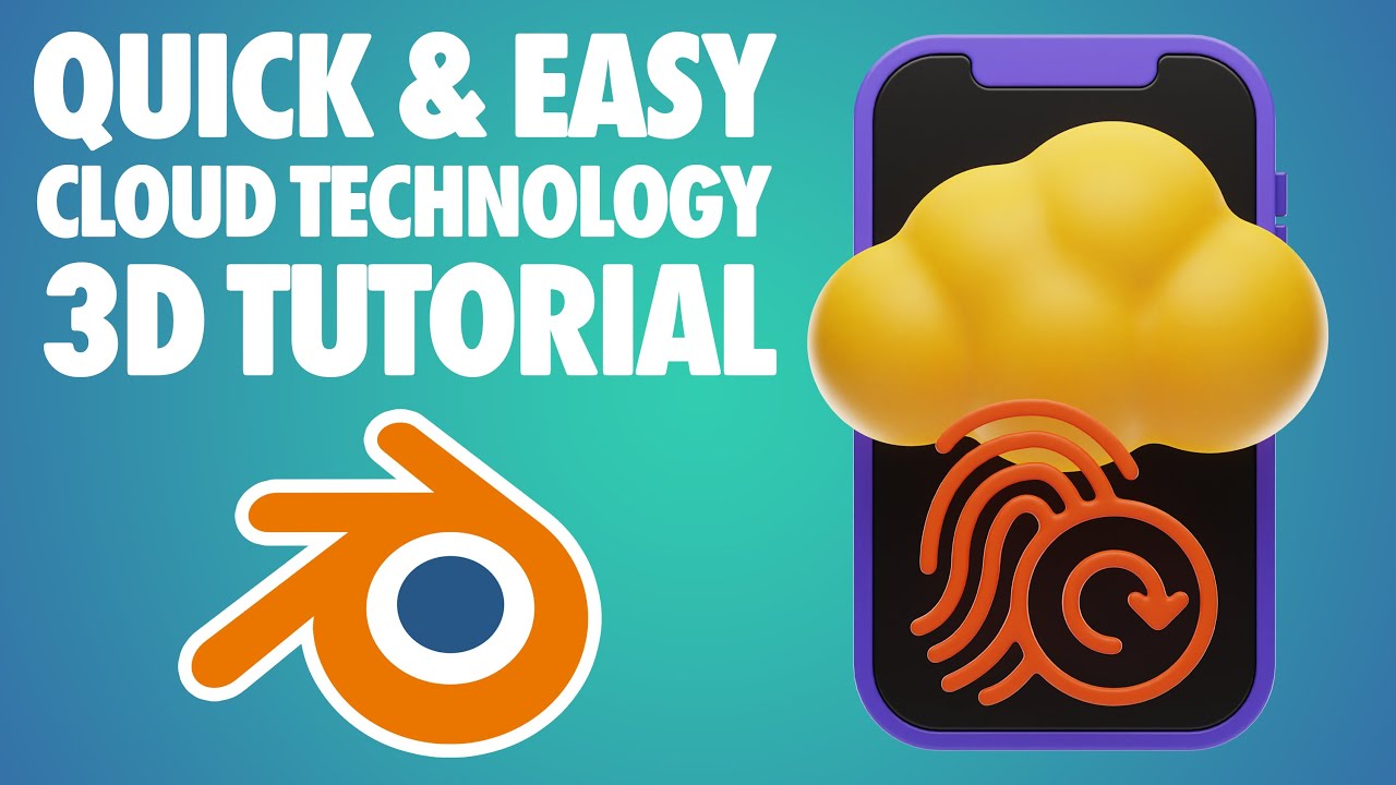 Blender 3D Cloud Technology Modeling Tutorial - Quick and Easy - Blender 3D Tutorial
