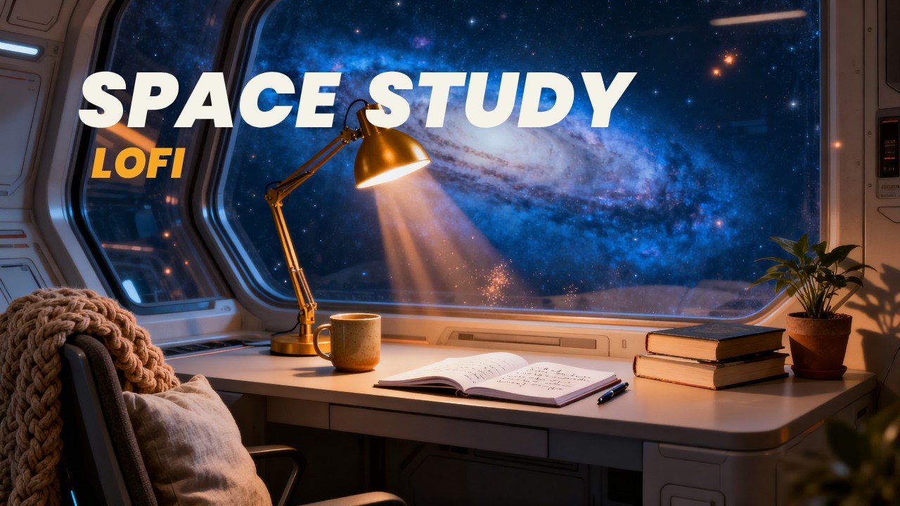 Cosmic Deep Work 🌌 Cozy Lofi Ambience for Study, Reading & Calm Productivity