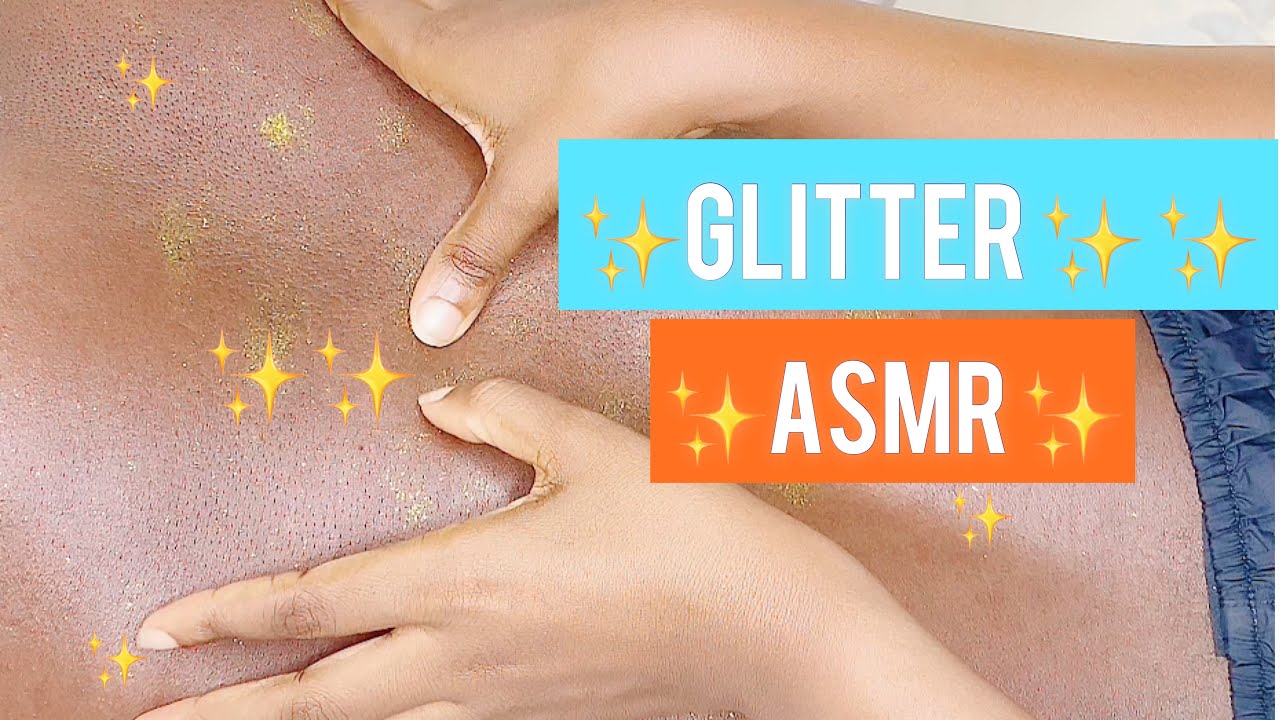 ASMR BACK NITPICKING || REMOVING GLITTERS ✨✨