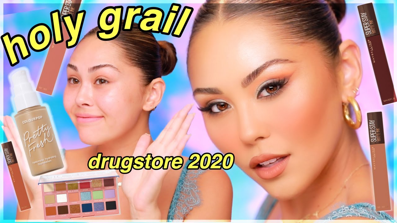 HOLY GRAIL DRUGSTORE MAKEUP TUTORIAL *best drugstore makeup 2020* | Roxette Arisa Drugstore Series
