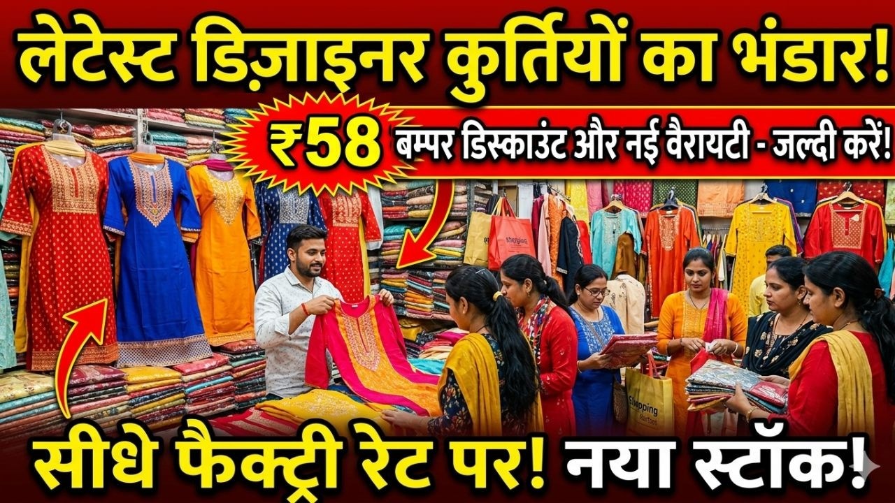 कोलकाता में सबसे सस्ता Kurtis Garments Wholesale Market | Cheapest Price Kurtis | Garments Wholesale