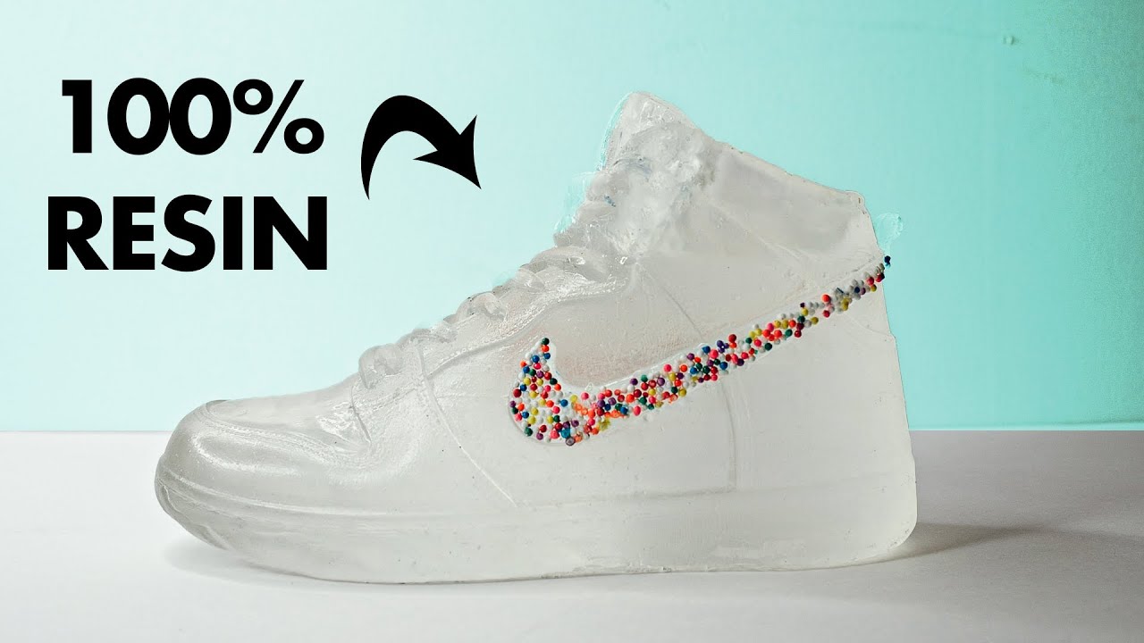 Making a CLEAR NIKE SHOE out of RESIN!
