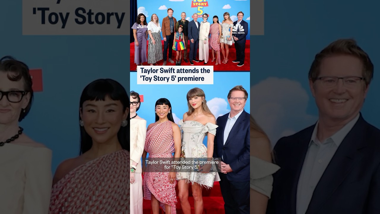 Taylor Swift performs 'Toy Story 5' song at premiere