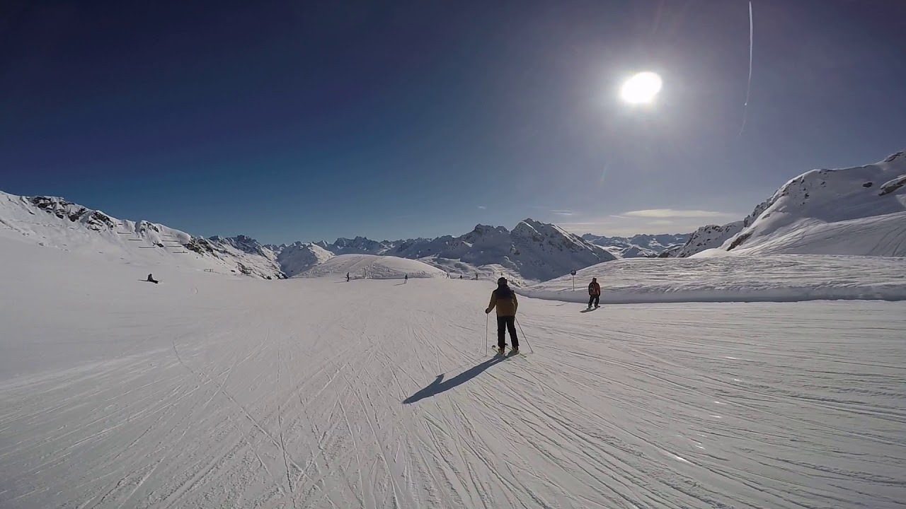 Skiing Silvretta Montafon Piste 10 Feburary 2018