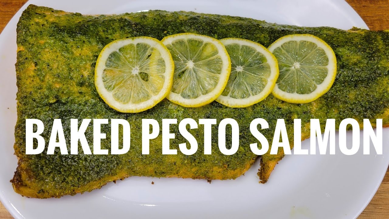 Baked Pesto Salmon