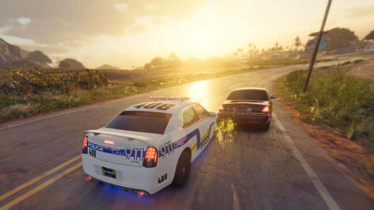 THE CREW MOTORFEST Chrysler 300 Police Car Vs Ford Crown Victoria