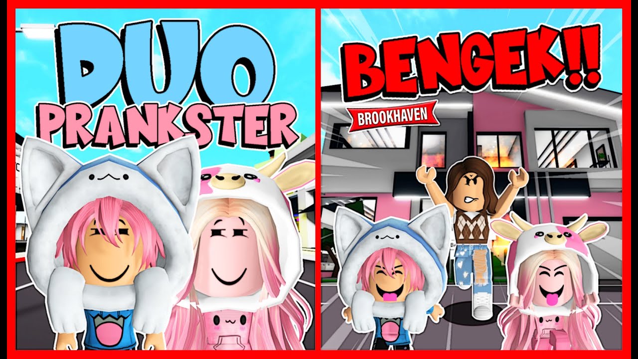 PRANK !! DUO BOCIL NAKAL MINTA DI ADOPSI !! Feat @MOOMOO Brookhaven RolePlay Roblox